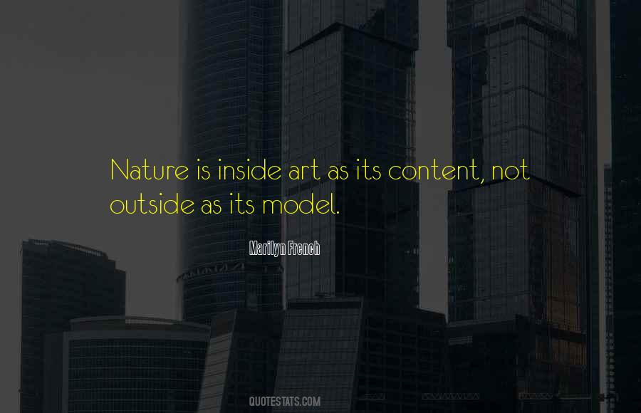 Quotes About Outside Nature #658250