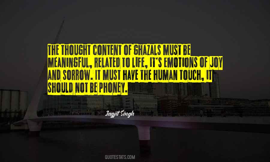 Quotes About Human Touch #828956