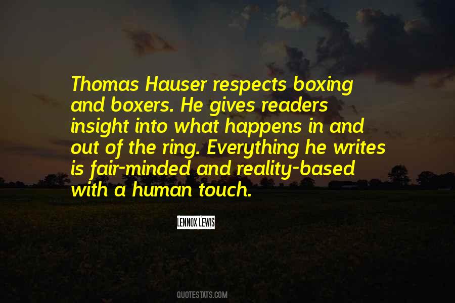 Quotes About Human Touch #840256