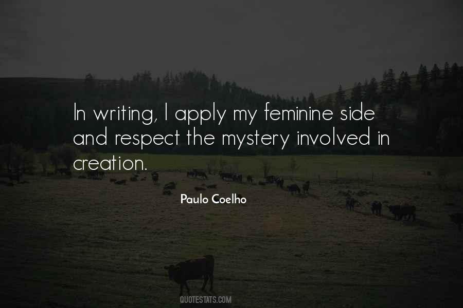 Quotes About Feminine Mystery #1648896