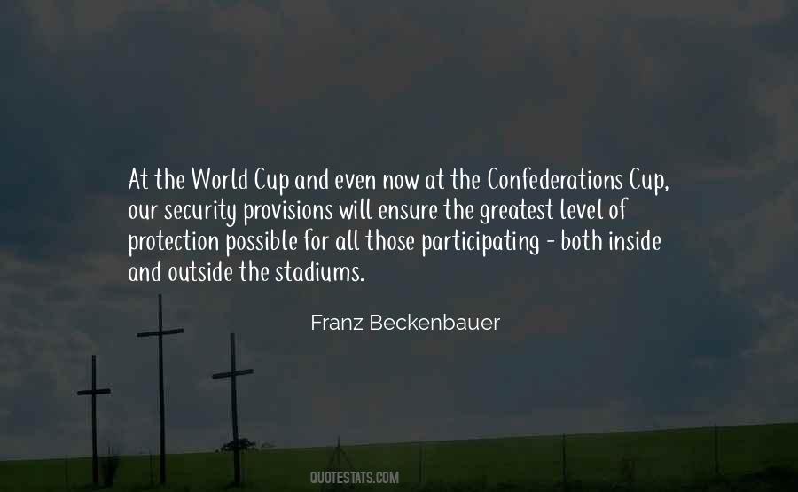 Confederations Cup Quotes #1470599