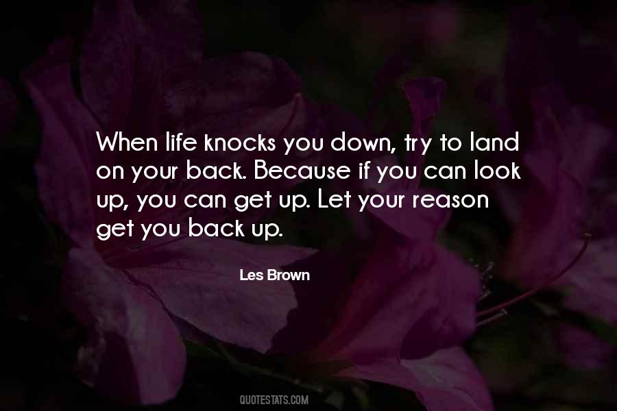 Quotes About Life Knocks You Down #241349