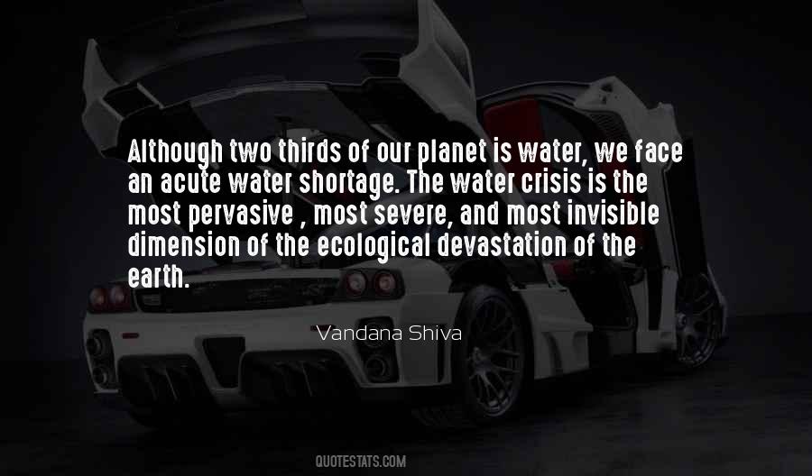 Quotes About Water Crisis #1635933