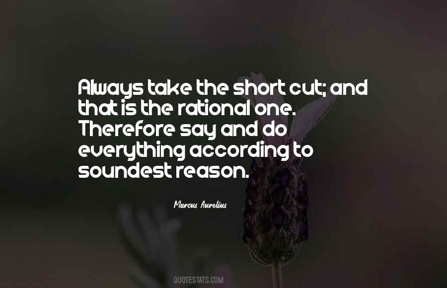 Quotes About Short Cutting #1196084
