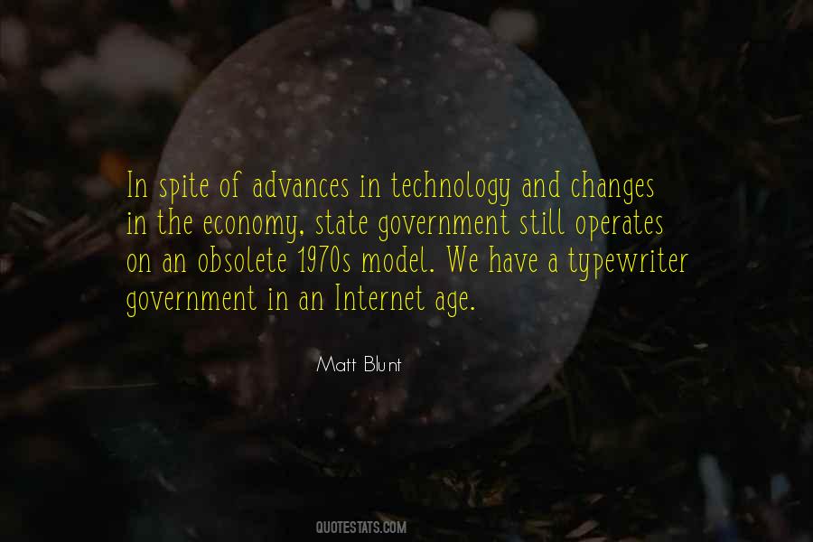 Quotes About Advances In Technology #1060078