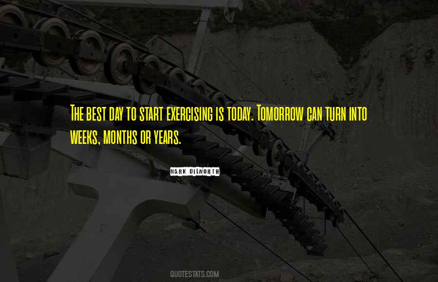 Start Exercising Quotes #1383525