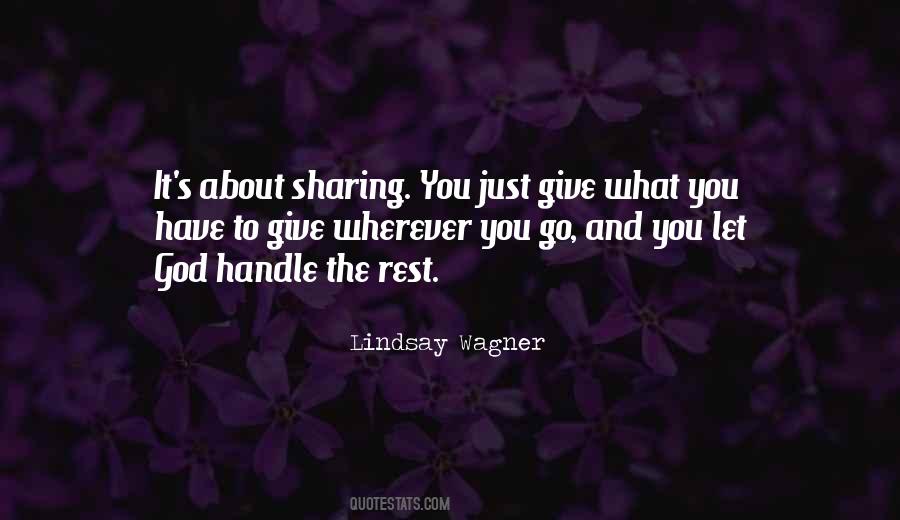 Quotes About Sharing What You Have #1608892