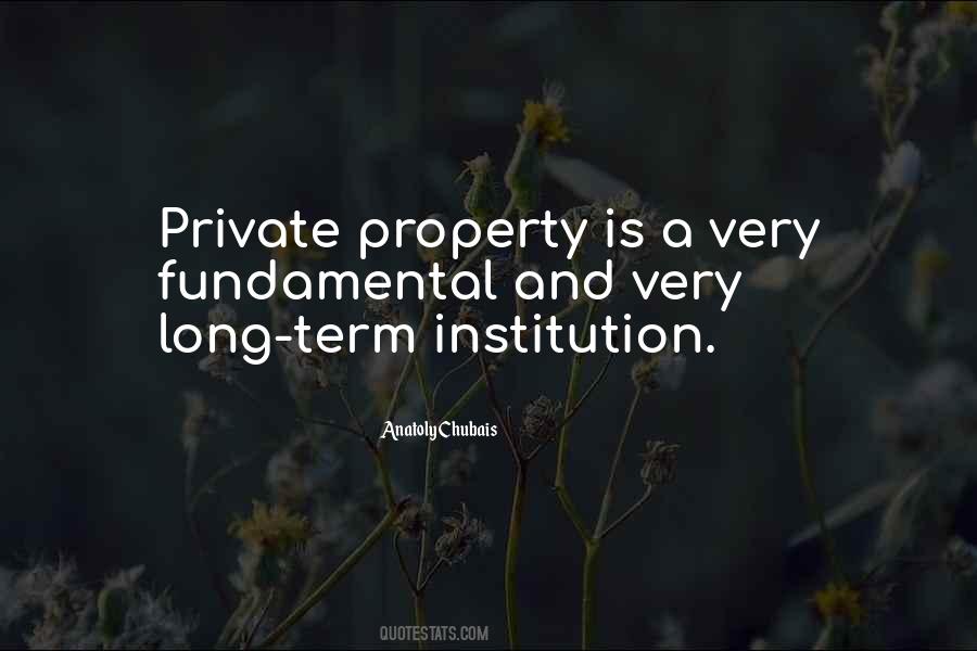 Quotes About Private Property #641625