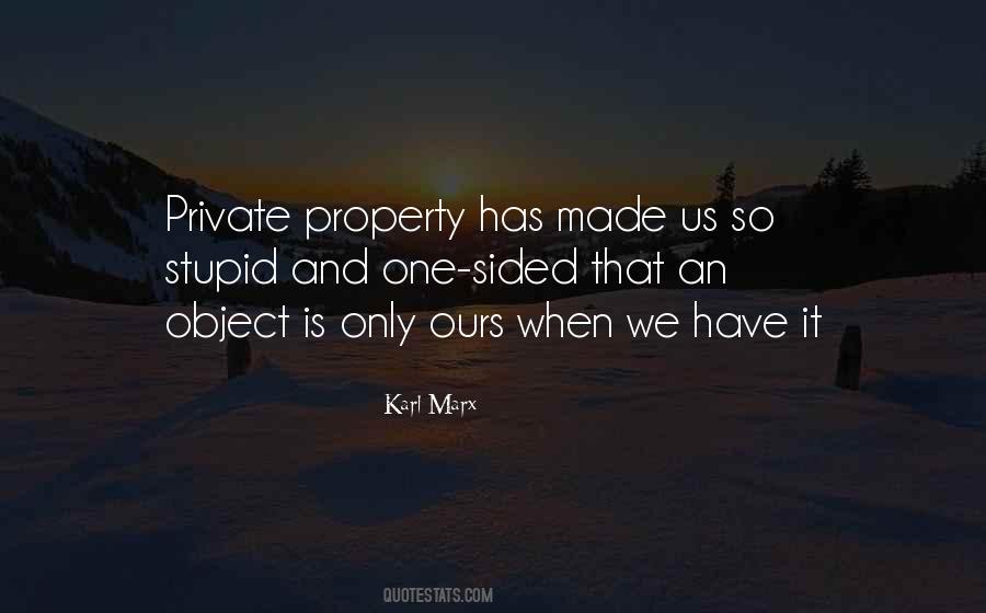 Quotes About Private Property #879455