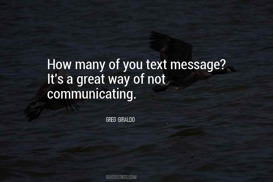 Quotes About A Text Message #74589