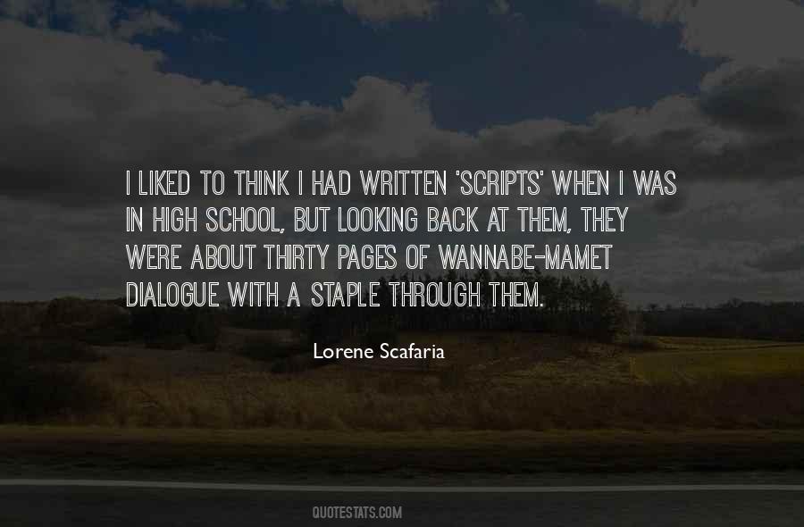 Quotes About Looking Back At High School #478650