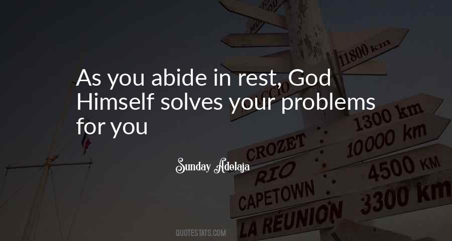 Abide In God Quotes #271201