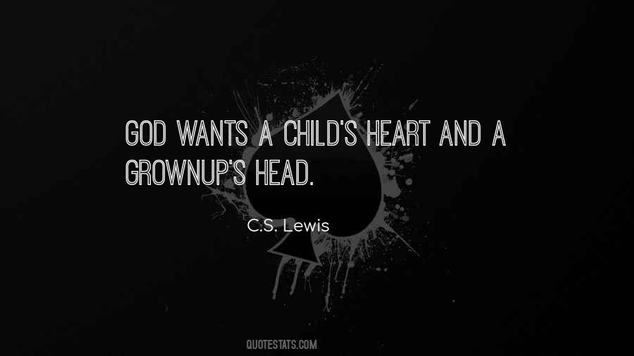 Quotes About Child's Heart #265837