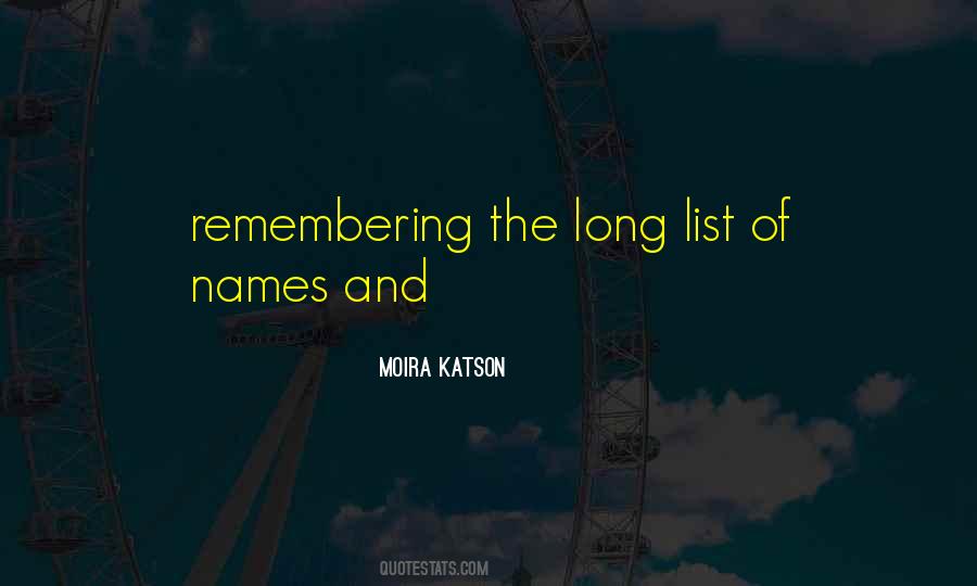 Quotes About Remembering Names #1056656