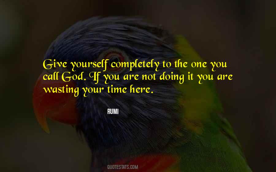 Quotes About Wasting Your Time #596512