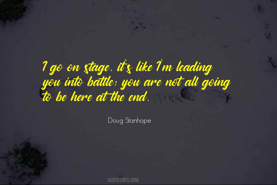 Quotes About Going On Stage #613439