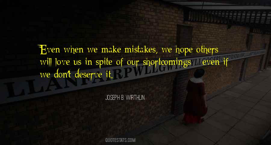 Quotes About Mistakes In Love #1551629