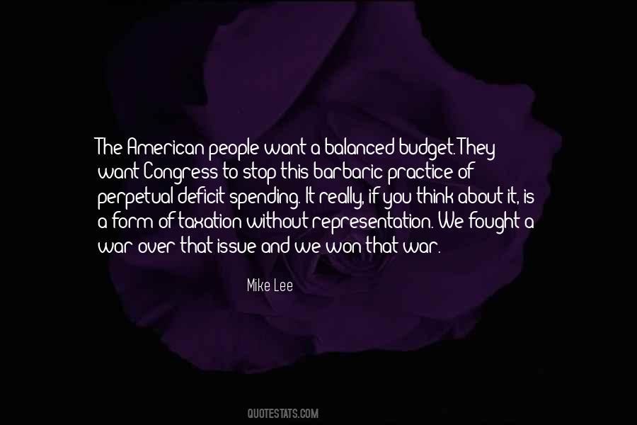 Quotes About Deficit Spending #1402486