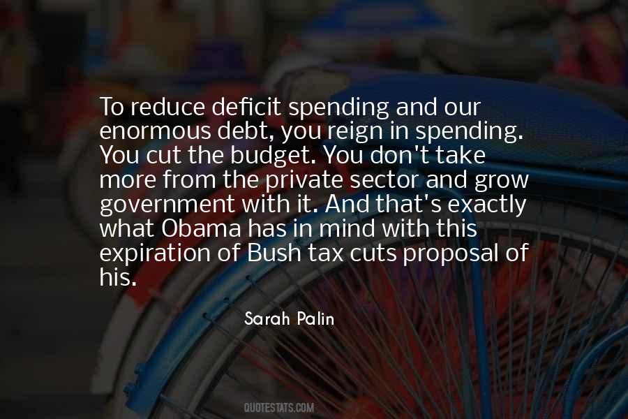 Quotes About Deficit Spending #60030