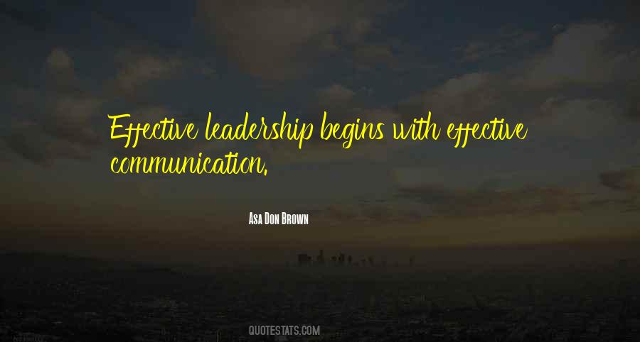 Communication Leadership Quotes #1378026