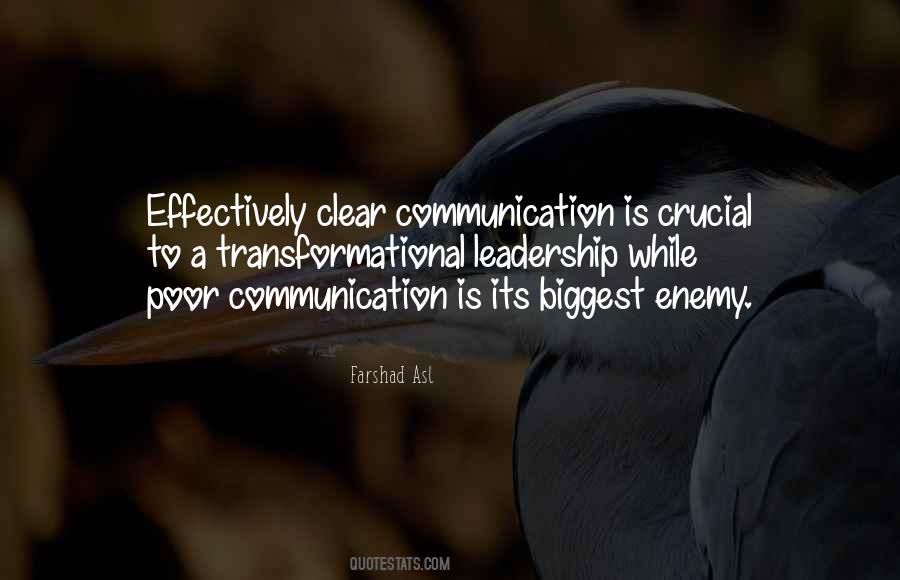 Communication Leadership Quotes #970941