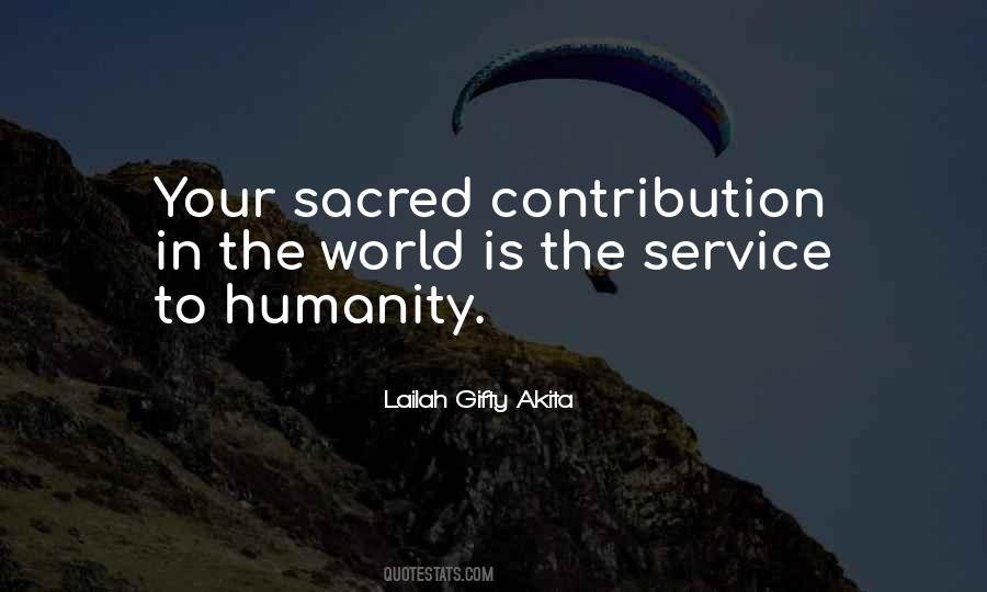 Sacred Service Quotes #1132334