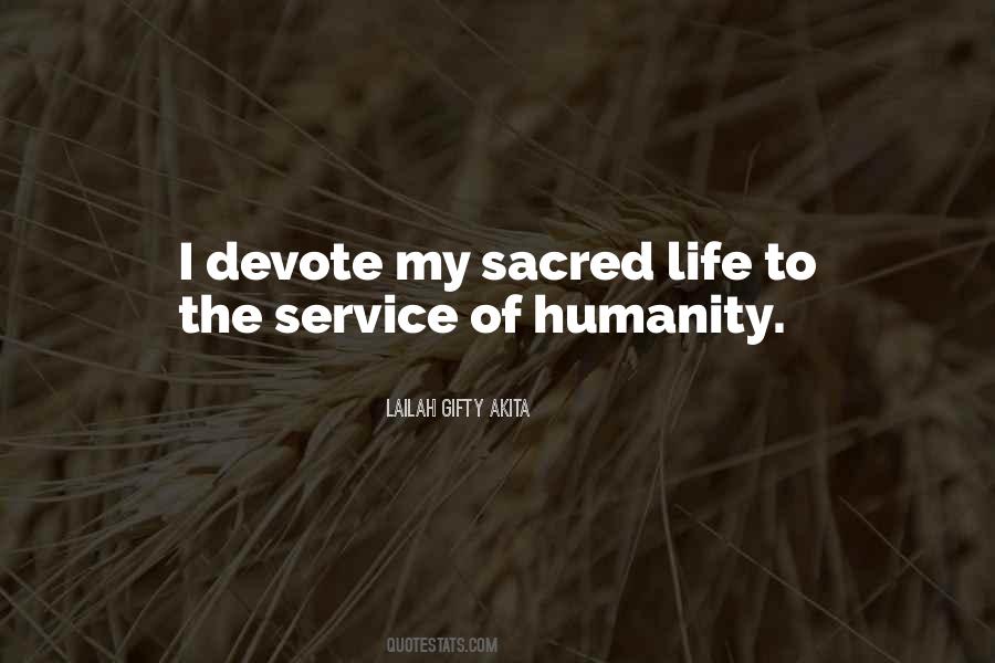 Sacred Service Quotes #1140260