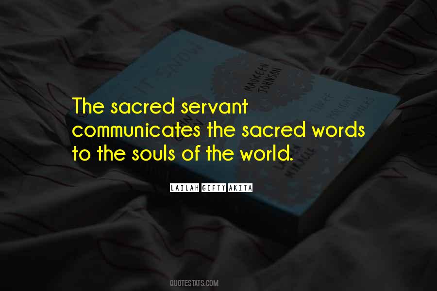 Sacred Service Quotes #343237