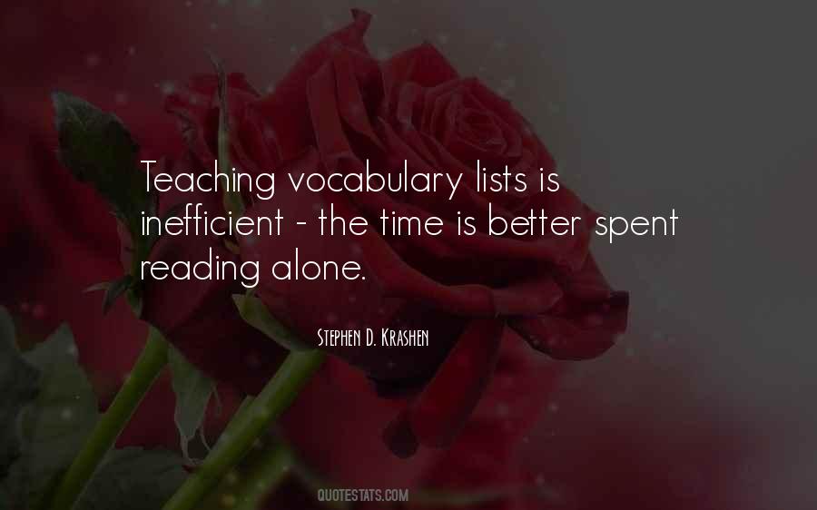 Quotes About Time Spent Reading #1138337