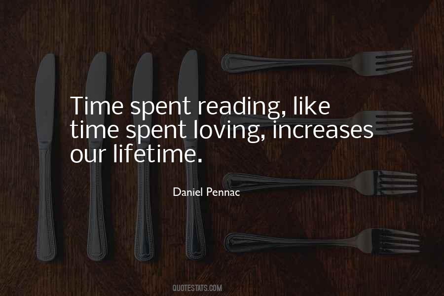 Quotes About Time Spent Reading #87597