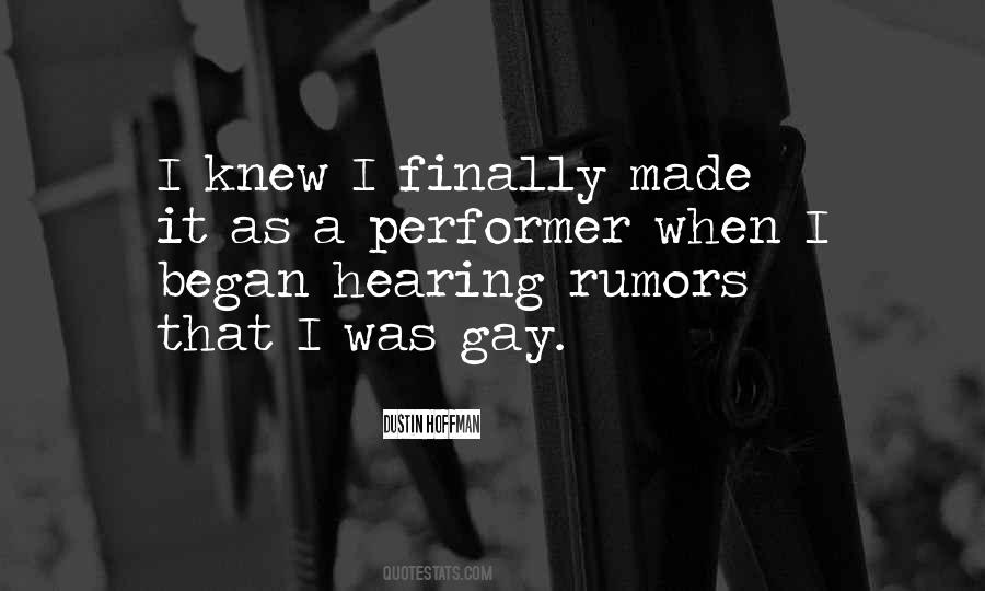 Gay Rumors Quotes #1464774