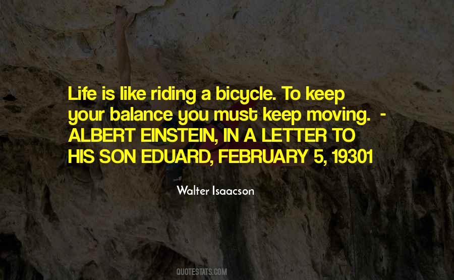 Quotes About Riding A Bicycle #1827364