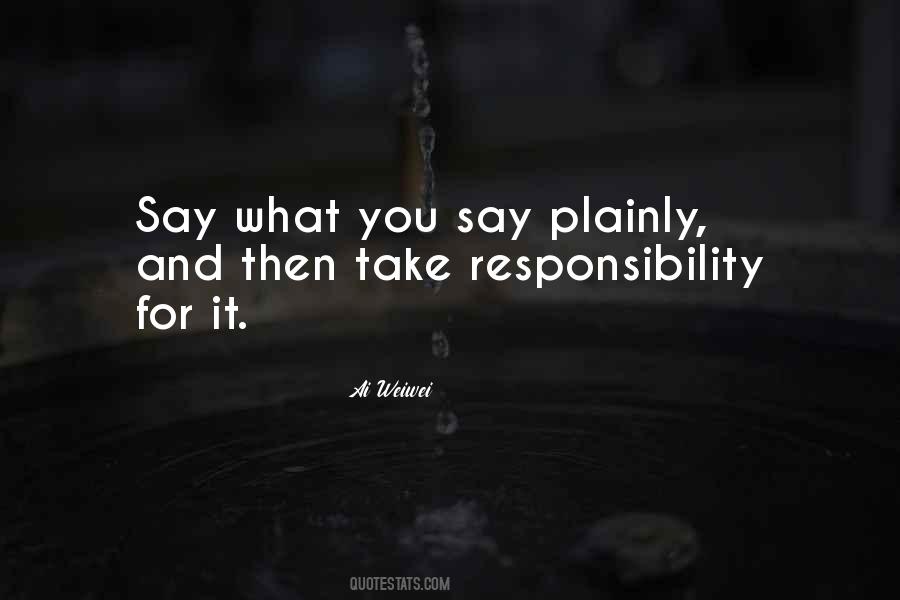 Quotes About Take Responsibility #1121893