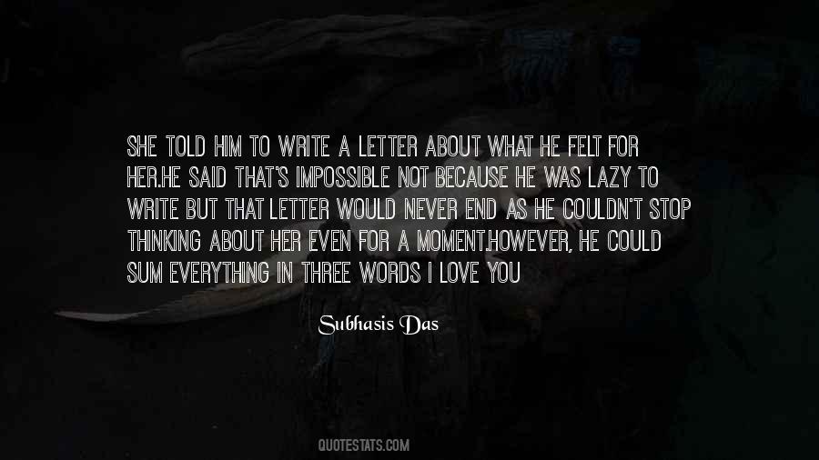 Quotes About Letter Love #513541