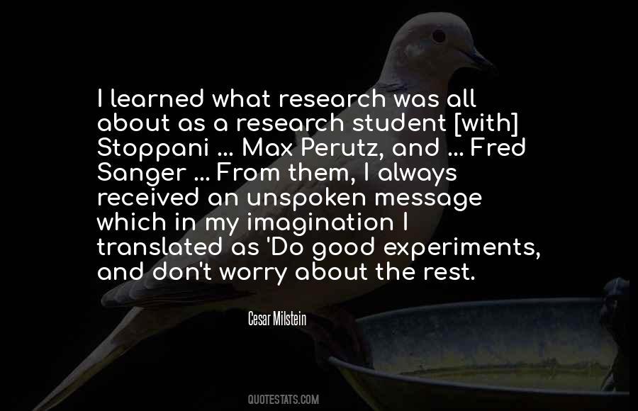 Fred Sanger Quotes #834841