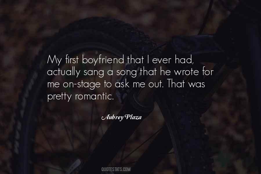 First Boyfriend Quotes #1011837