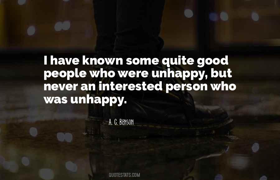 Quotes About Unhappy Person #805759