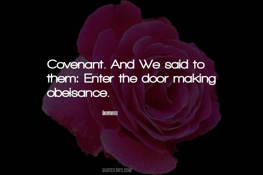 Quotes About Covenant #1641300