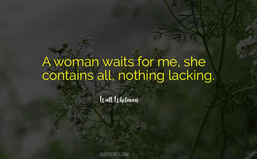 She Waits Quotes #169715