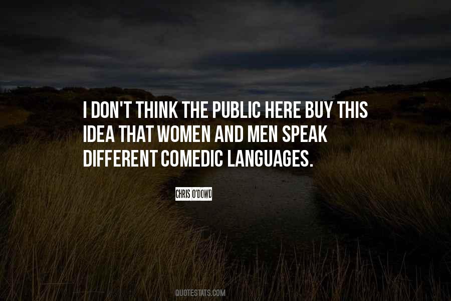 Quotes About Different Languages #1553775