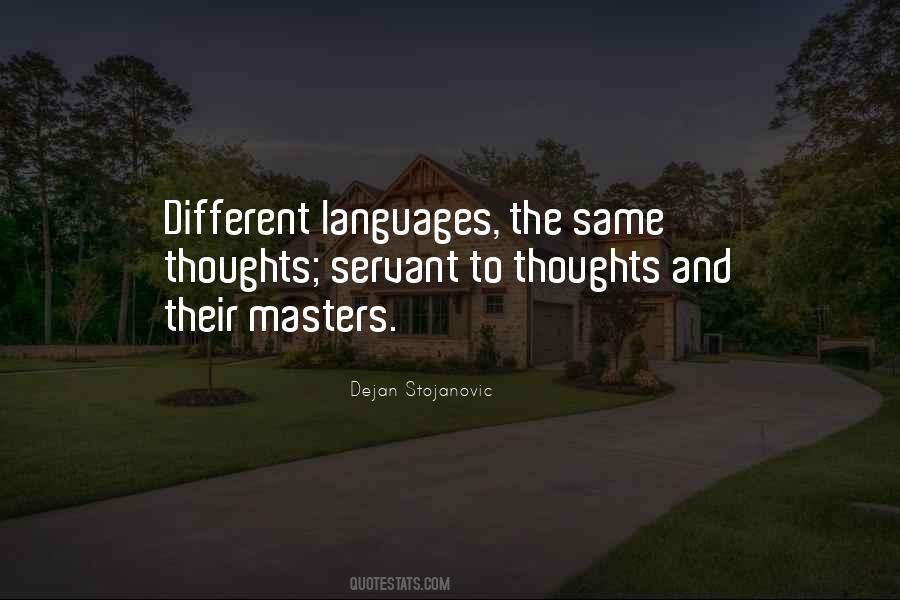 Quotes About Different Languages #690183