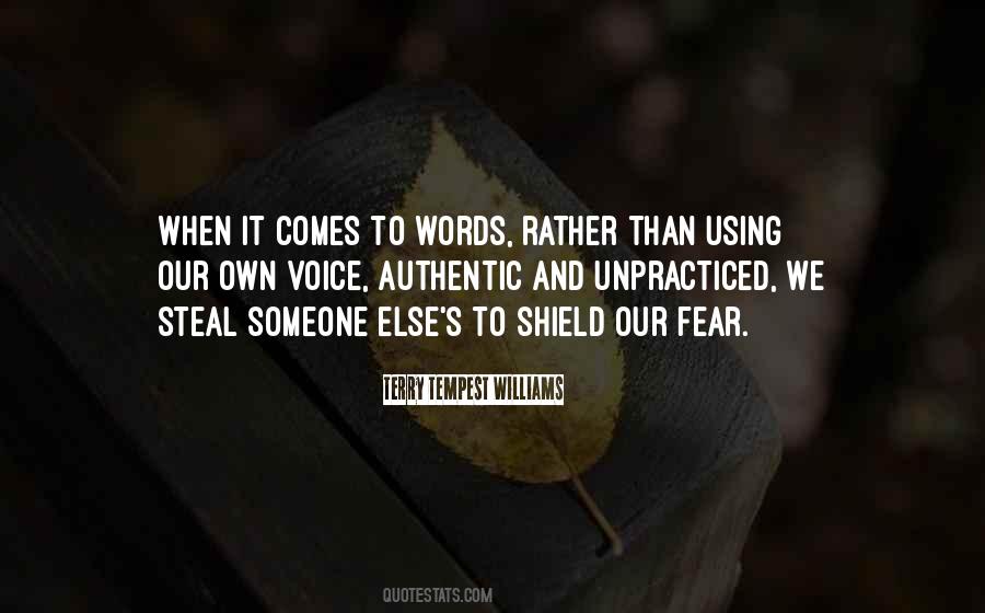 Using Fear Quotes #546607