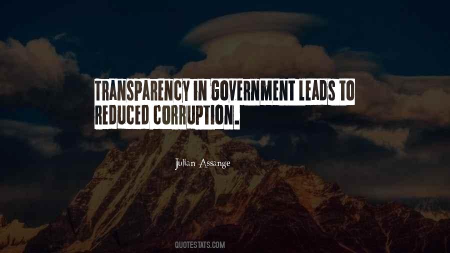 Quotes About Transparency In Government #192261