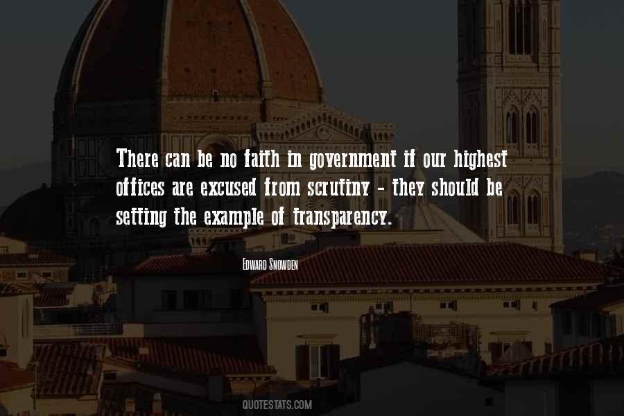 Quotes About Transparency In Government #622965