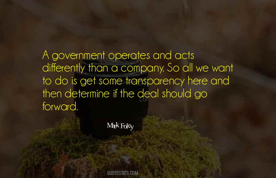 Quotes About Transparency In Government #907694