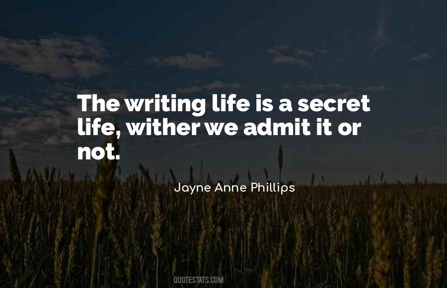 Quotes About A Secret Life #1582822