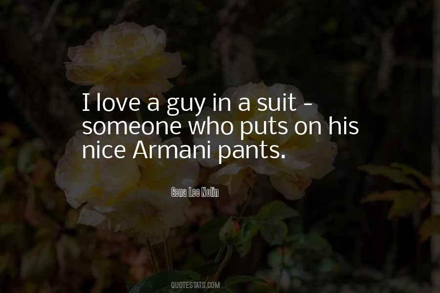 Quotes About Armani #1532795