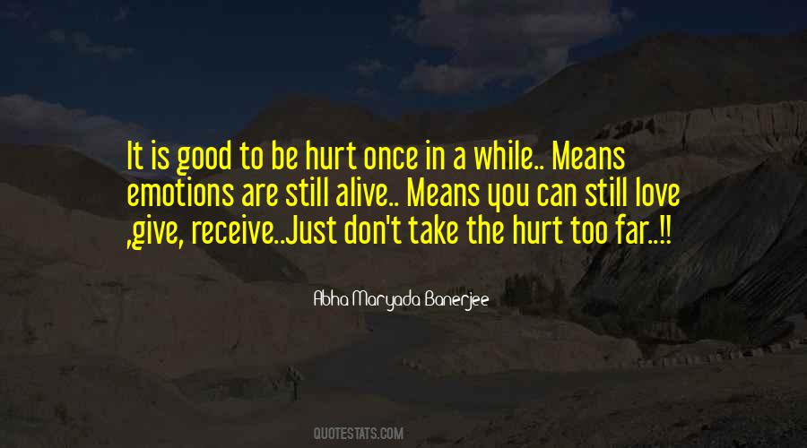 Quotes About Hurt Emotions #1108124