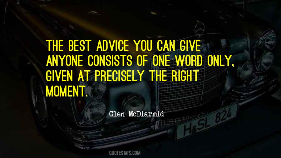 The Best Advice Quotes #1435225