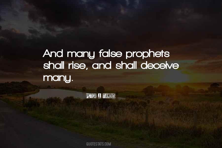 Quotes About False Prophets #1674135